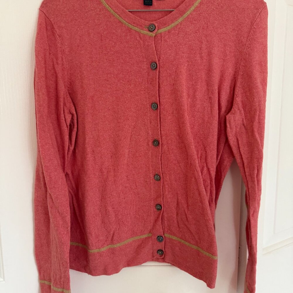 Boden Women's Pink Button Up Cardigan Size